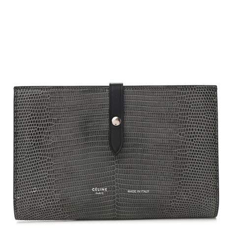 celine flap wallet|celine lizard wallet.